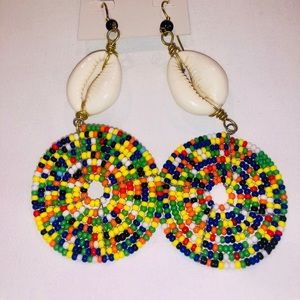 Colorful beaded earrings